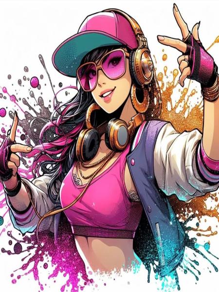 DJ graffiti Girl