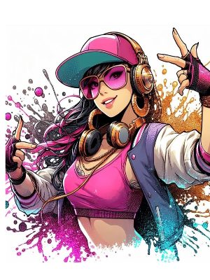 Graffiti Girl Art